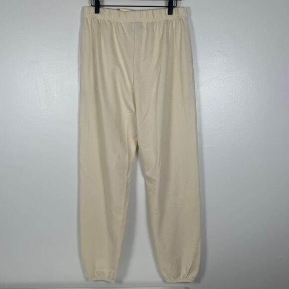 Dragon Ball Z Crunchy Roll Anime Graphic Print Beige Jogger Sweatpants Medium - Picture 2 of 8